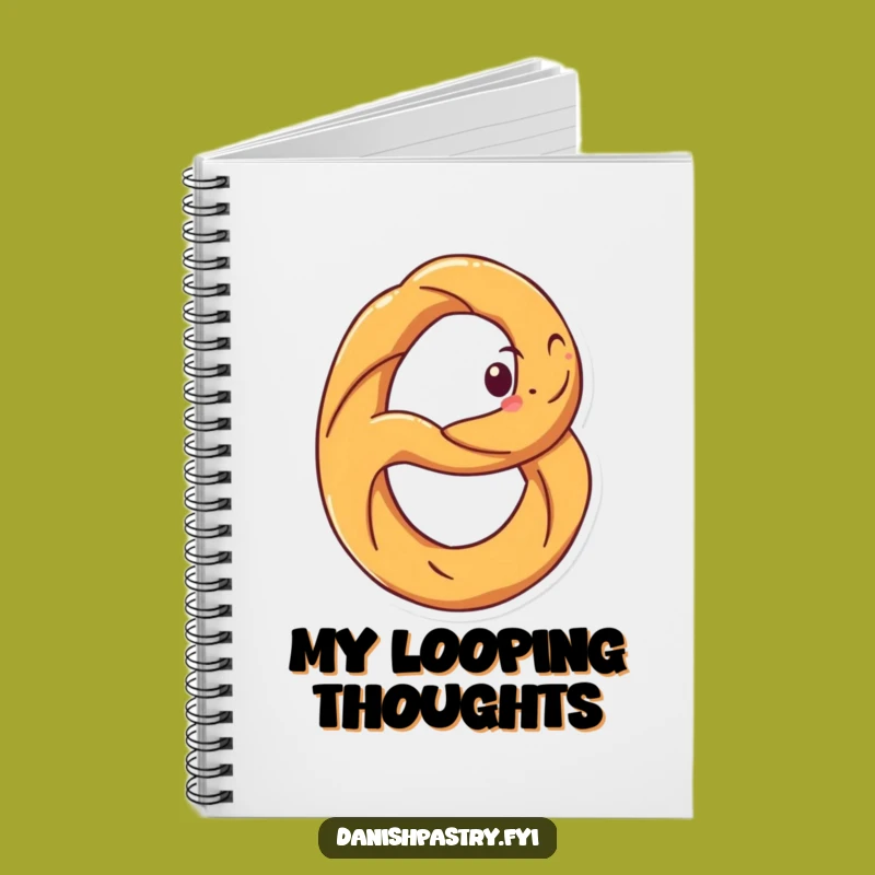 Funny Pretzel Spin Notebook: Jot Down Ideas with Salty Fun, Perfect Funny Gift