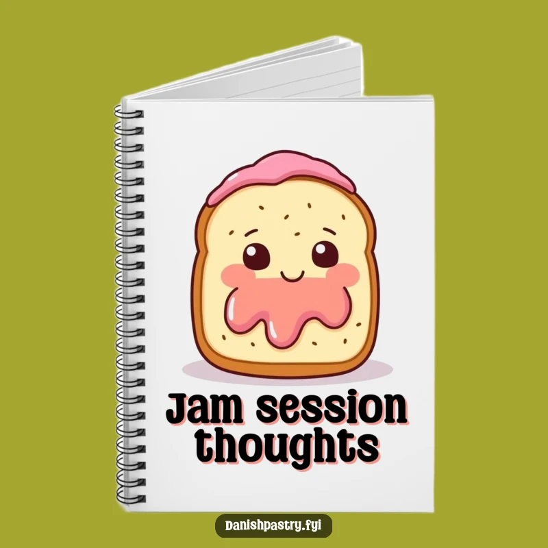 Funny Scone Jam Wave Notebook - Jot Down Ideas with Sweet Humor, Great Funny Gift