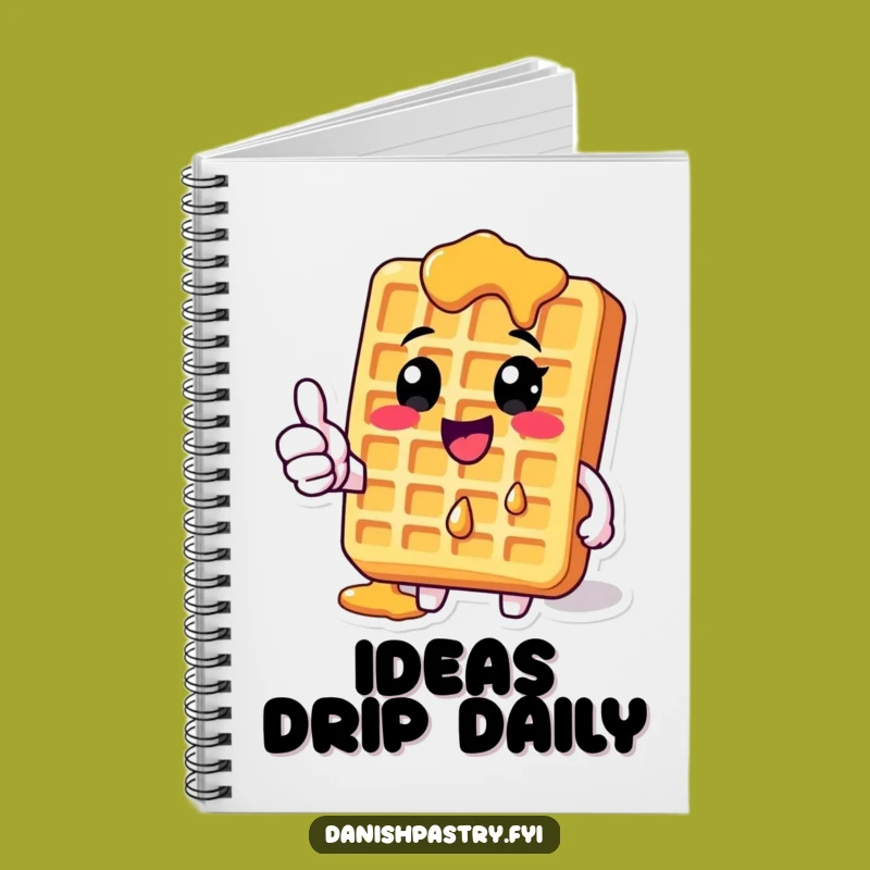 Funny Waffle Syrup Thumbs-Up Notebook: Jot Down Ideas with Deliciously Humorous Flair