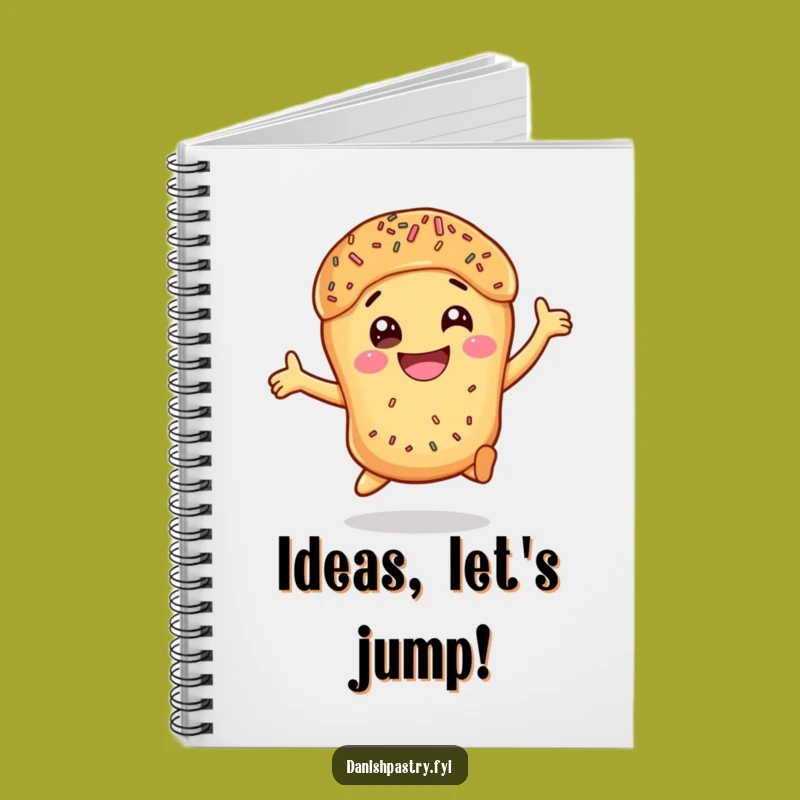 Funny Danish Pastry Leap Notebook: Write with Sprinkled Excitement
