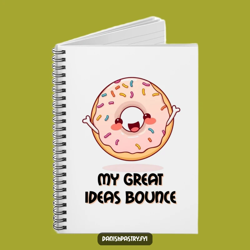 Funny Donut Skipping Rope Notebook: Cheerful Sprinkles Journal Gift