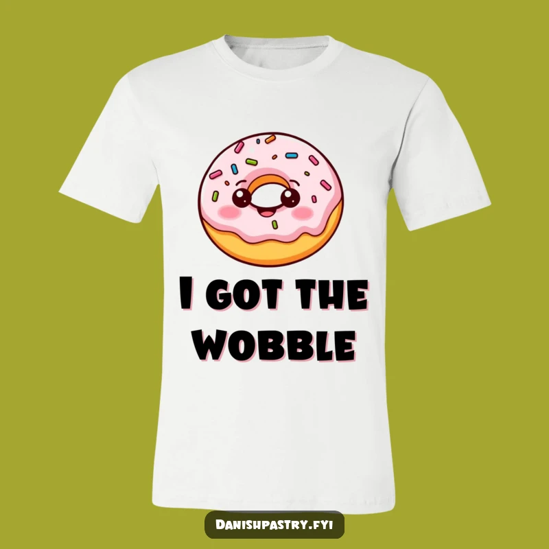 Funny Donut Bounce T-Shirt: Wearable Cheerful Pastry Art Gift