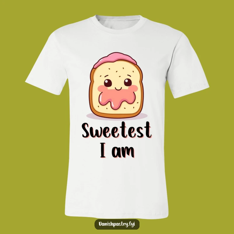 Funny Scone Jam Wave T-Shirt - Adorable Blushing Baked Good, Great Funny Gift