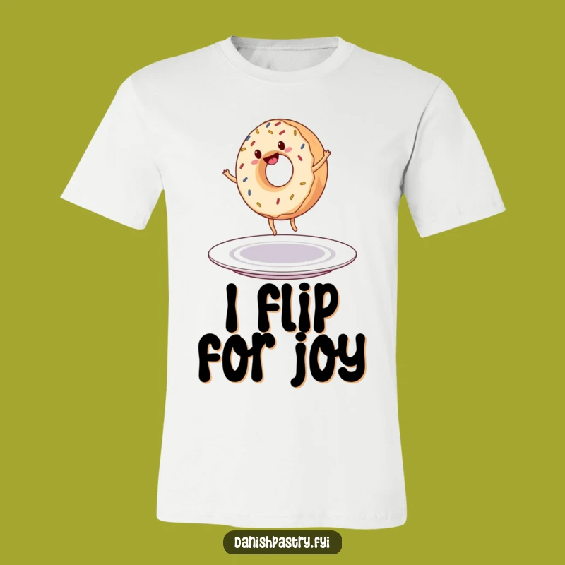 Funny Donut Cartwheel T-Shirt - Sprinkled with Laughs & Playful Style