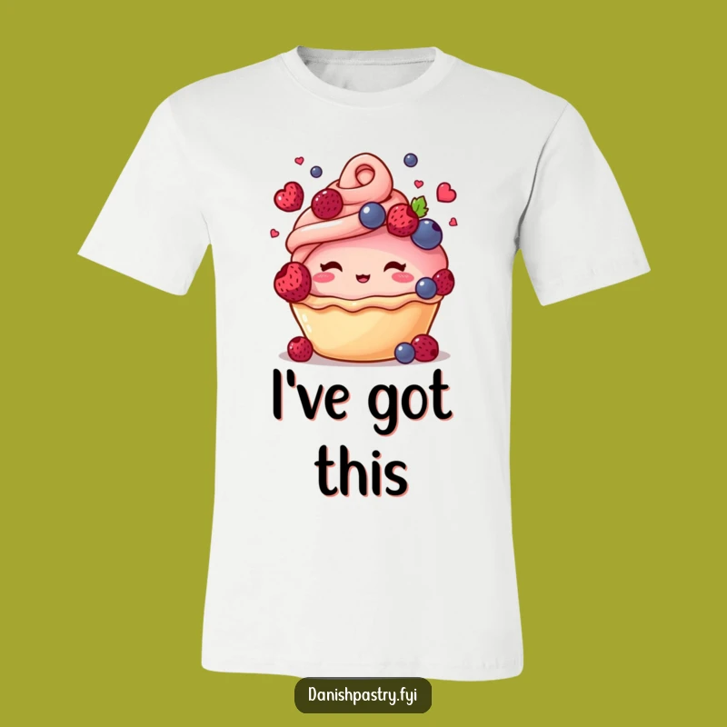 Funny Blushing Pastry Juggling Berries T-Shirt - Adorable Sweet Gift