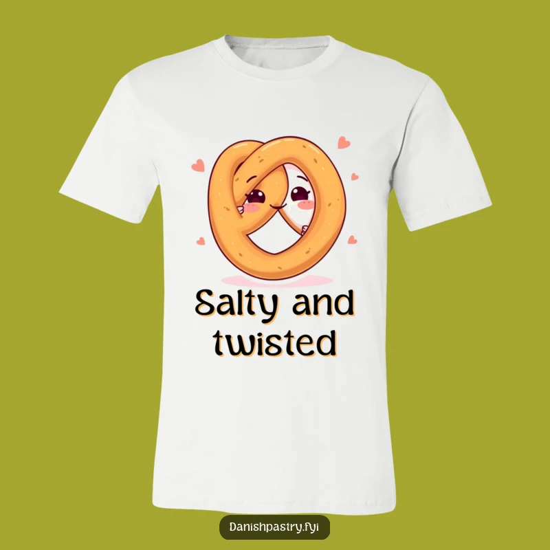Funny Happy Pretzel Twists T-Shirt - The Ultimate Fun & Playful Snack Tee