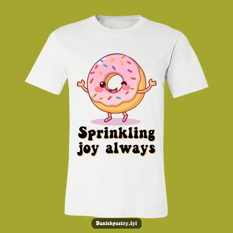 Funny Donut Frosting Dance T-Shirt: Sprinkled Character Tee, Ideal Funny Gift