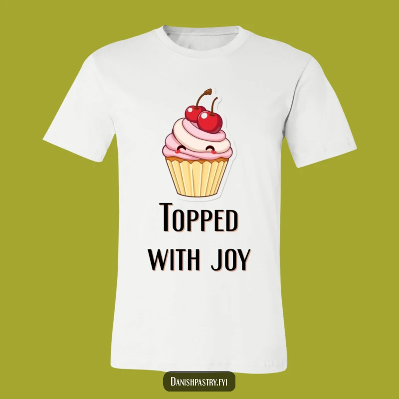 Funny Cupcake Bouncing Cherry T-Shirt: Delightful Frosting Tee Gift