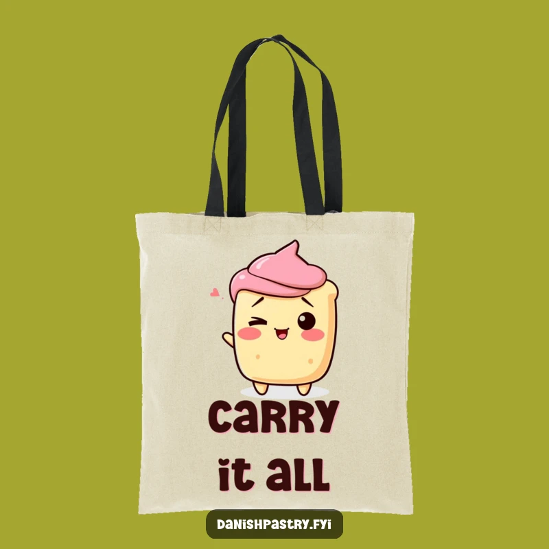 Funny Scone Shrug Tote Bag - Chic & Playful Dessert Accessory