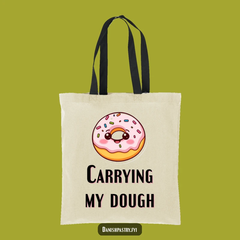 Funny Donut Bounce Tote Bag: Chic, Playful Pastry Carryall Gift