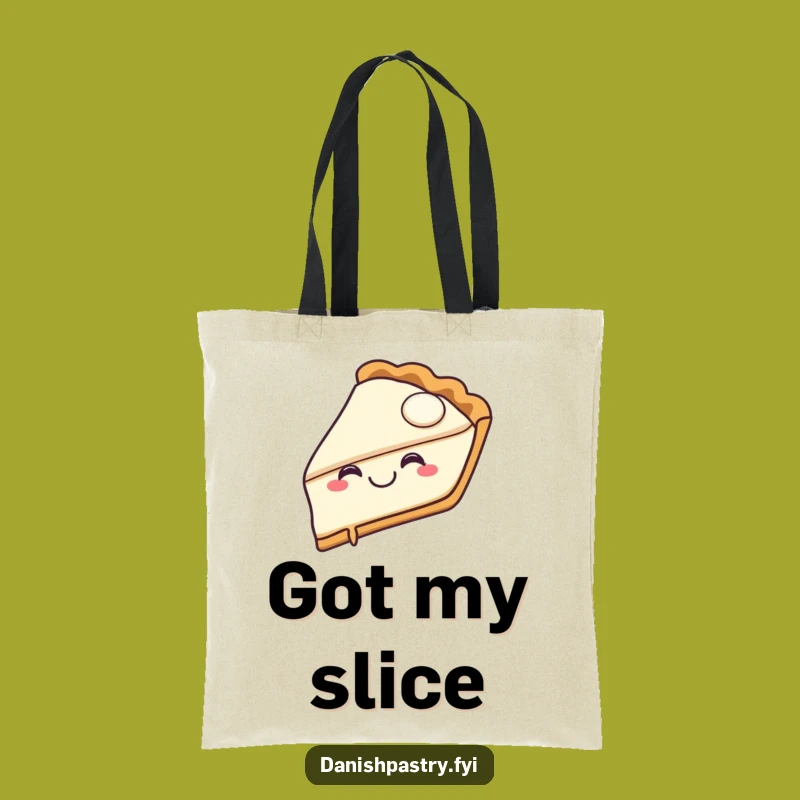 Funny Pie Slice Tote Bag: Carry Your Essentials with Dessert Cheer