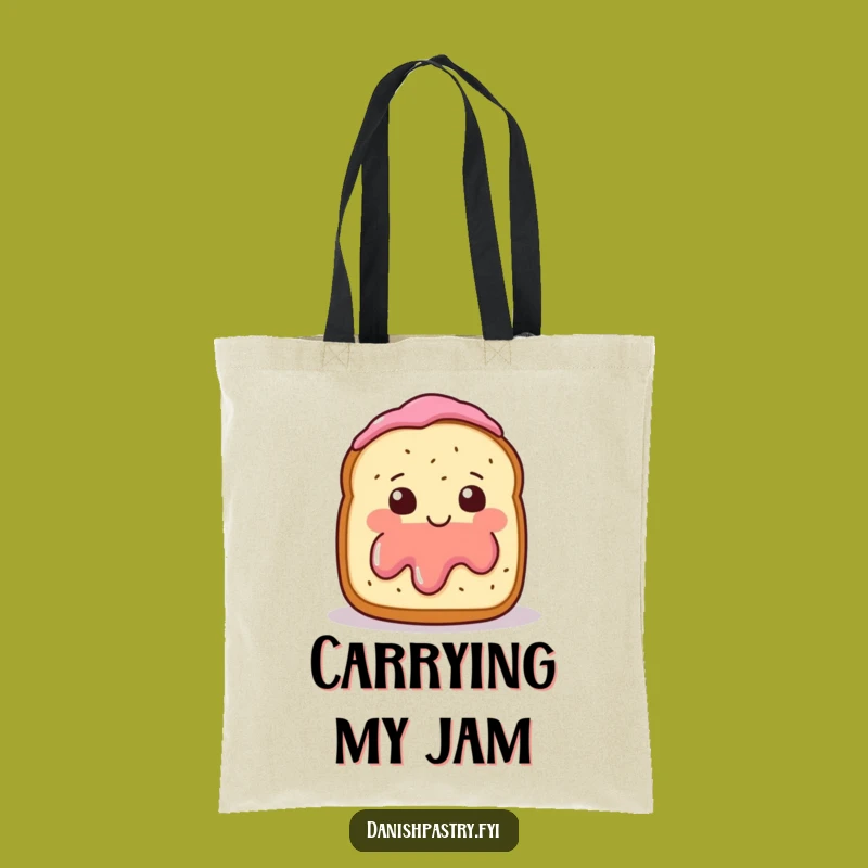 Funny Scone Jam Wave Tote Bag - Carry Your Essentials with Sweet Humor, Perfect Gift